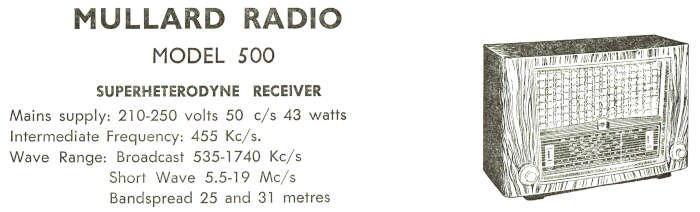 Mullard model 500