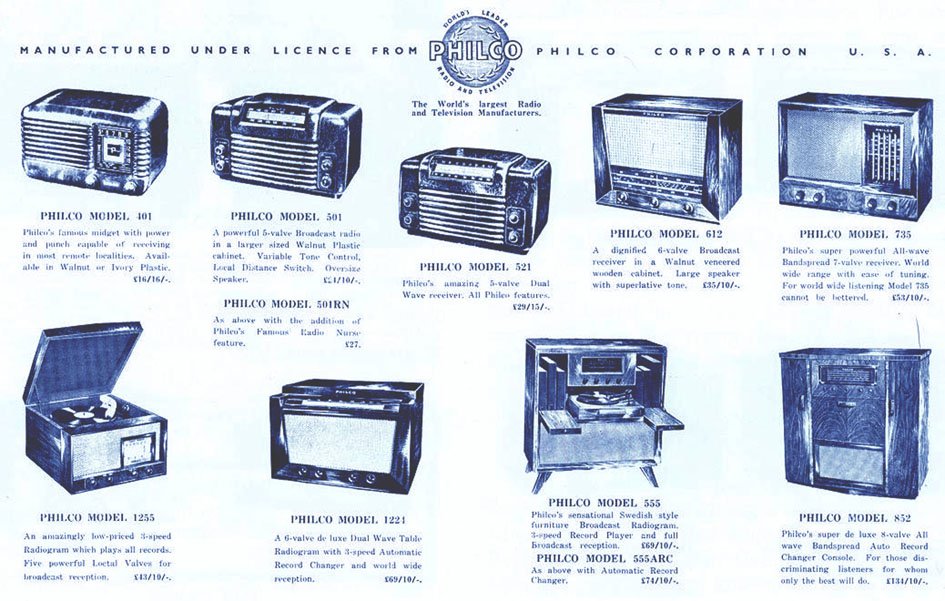 1952 Philco model 1221