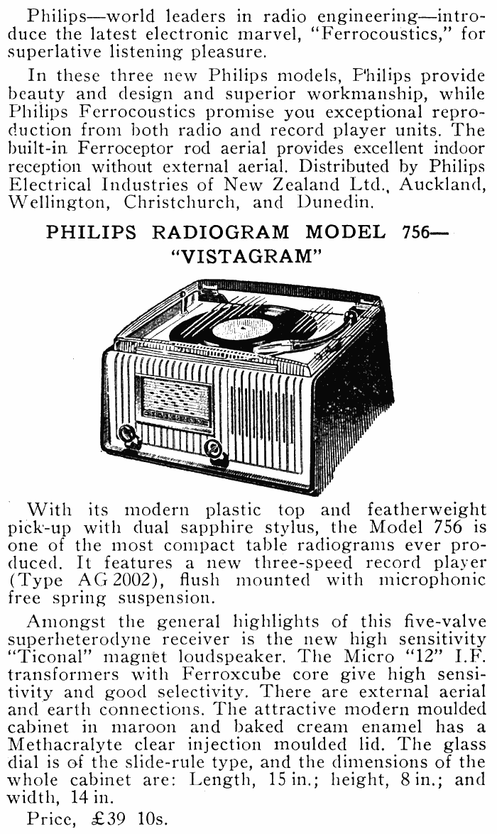 Philips HZ756A 'Vistagram'